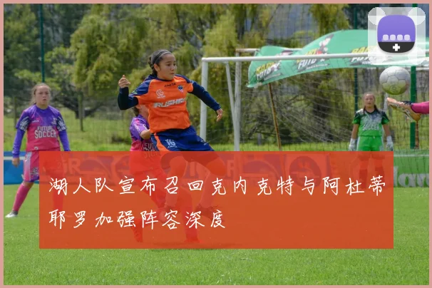 湖人队宣布召回克内克特与阿杜蒂耶罗加强阵容深度